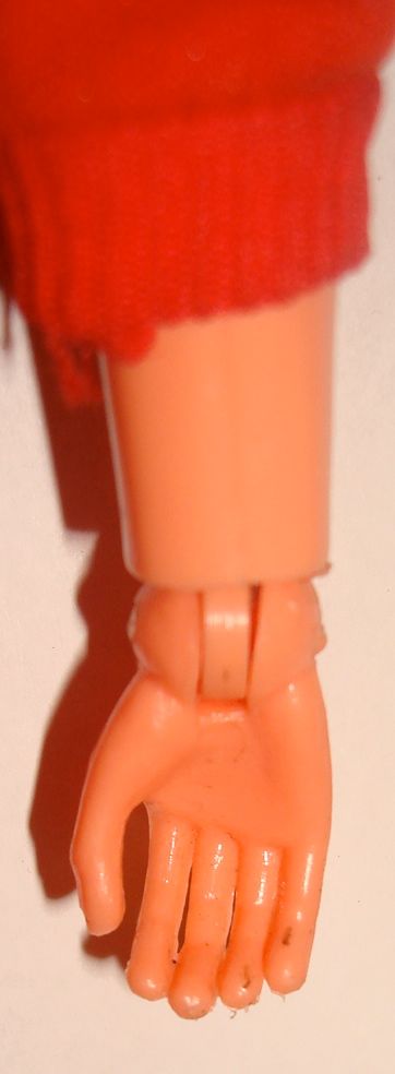 BASA body, notice extra flashing on hands, bottom view