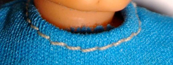 Ledy bodysuit stitching at neck