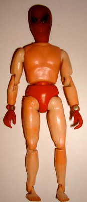 Ledy body, elastic string inside, Type 1, arms and legs more rubbery than MEGO