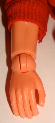 BASA body, notice extra flashing on hands, top view