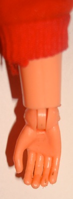 BASA body, notice extra flashing on hands, bottom view
