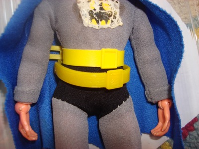 Belts, BASA (top), MEGO (bottom), BASA belt more rubbery, notice indent on buckle and smooth throughout