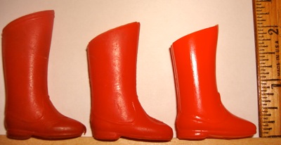 MEGO (left), Ledy (middle), Ledy repro (right)